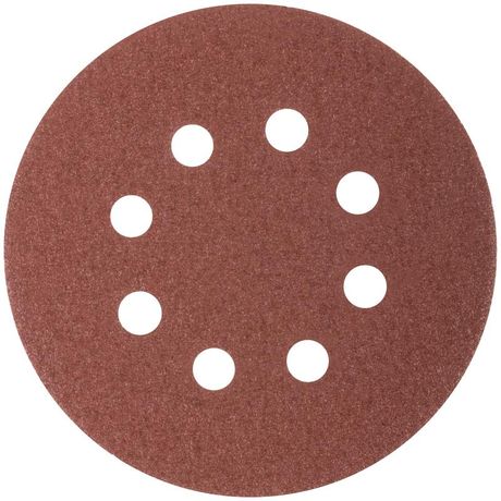 Круги абразивные шлифовальные перфорированные на ворсовой основе под липучку (Р60, 125 мм, 5шт), CUTOP Profi - 85-618 РОС
