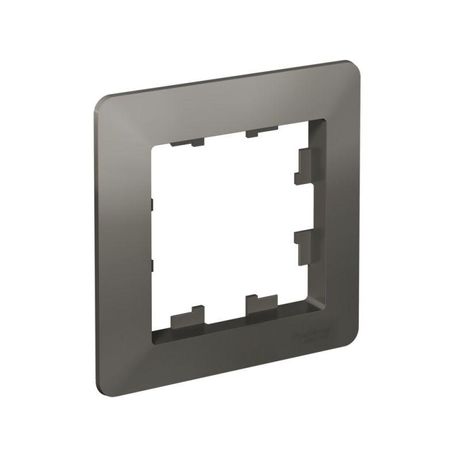 Рамка 1-м AtlasDesign Air сталь/дым. черн. SE ATN220901 APC