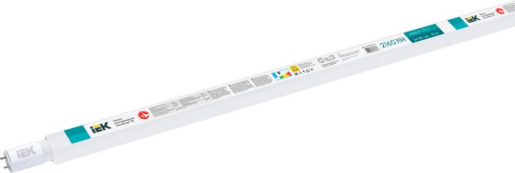Лампа светодиодная LED 24вт G13 белый установка возможна после демонтажа ПРА - LLE-T8-24-230-40-G13 IEK