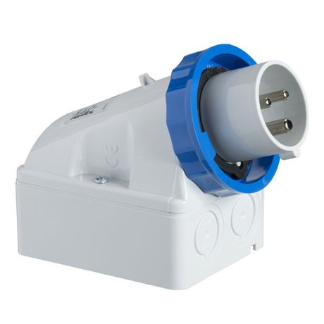 Вилка настенная 32А 2P+E 220В винт. IP67 SchE 83566 APC