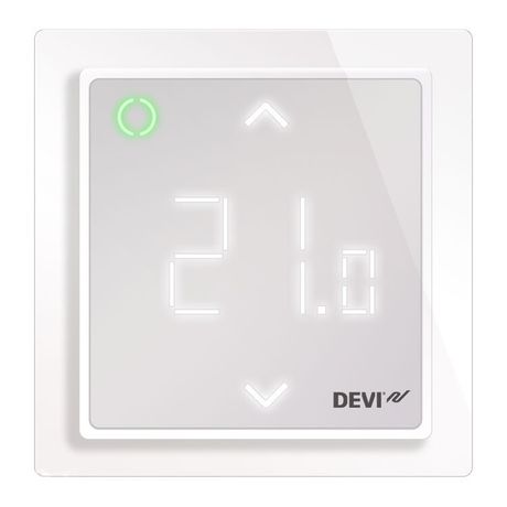 Терморегулятор интеллектуальный с Wi-Fi, белый, DEVIreg™ Smart, 16А| 140F1141| DEVI