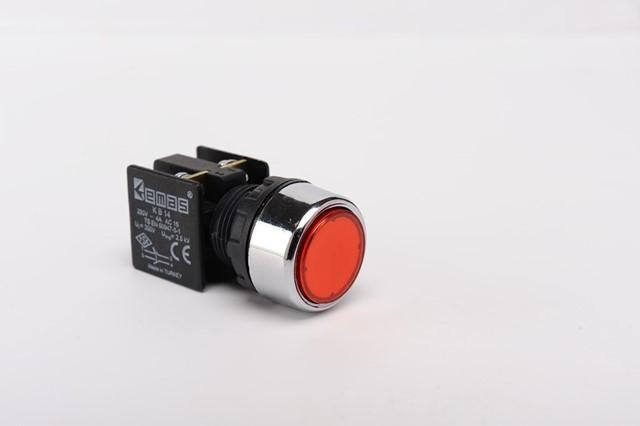 Кнопка (1НО+1НЗ) красн. EMAS KB14DK