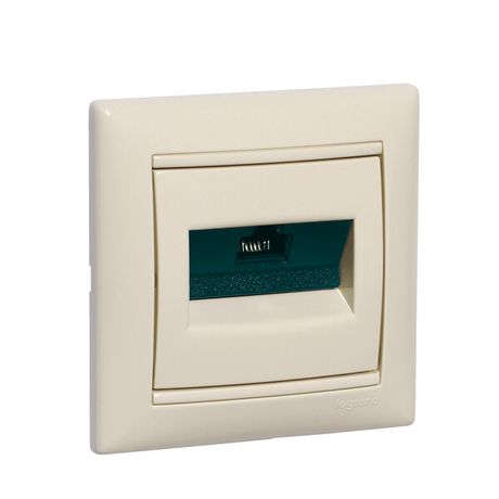 Розетка компьютерная 1-м СП Valena RJ45 кат.5E UTP на винтах механизм сл. кость Leg 774138 Legrand