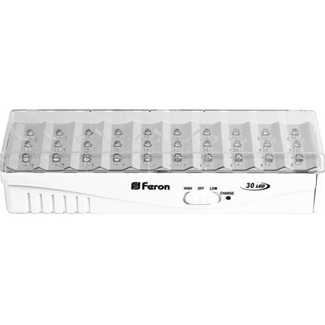 Светильник аварийный светодиодный LEDх30 6ч непостоянный IP20 - 12896 FERON