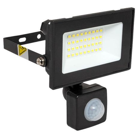 Прожектор светодиодный ДО-30Вт 2400 лм 6500К 230В IP54 с инфракрасным датчиком движения СДО-3003 EKF - FLL-3003-30D-6500