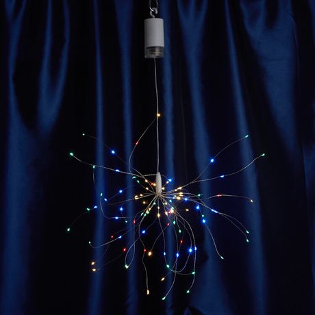 Гирлянда украшение Фейерверк 100 LED 0.3м, мульти, батарейки 4*АА, IP20, CL595 | 41656 FERON