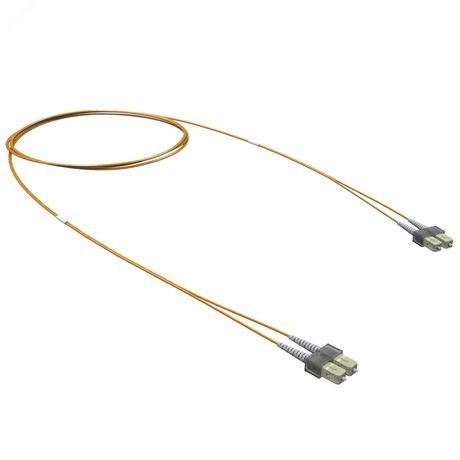 Оптический коммутационный шнур Duplex SC-UPC/SC-UPC, 50/125 OM2, 10 м | RNPC50DCC10 DKC ДКС