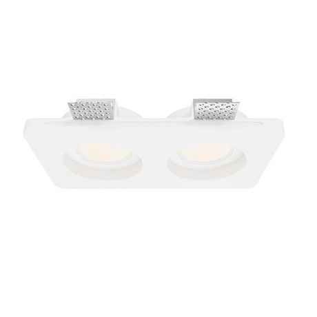 Светильник встраиваемый Gyps Modern GU10 2х10Вт Maytoni DL002-GU10-02-W