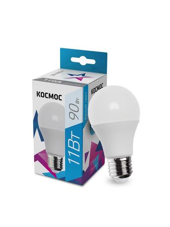 Лампа светодиодная LED 11Вт 220В Е27 D60х108 4500 белый 900Лм А60 Космос - LkecLED11wA60E2745