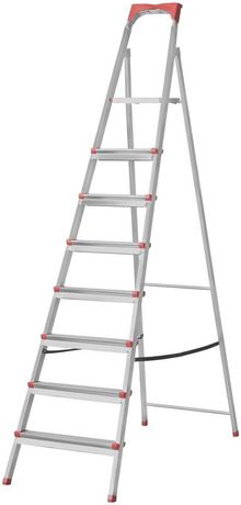 Лестница-стремянка стальная, 8 ступеней, вес 9.8 кг - 65336 РОС