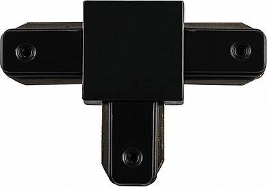 Компонент однофазной трековой системы LD1003 коннектор Т-образный для шинопровода, черный | 10333 FERON