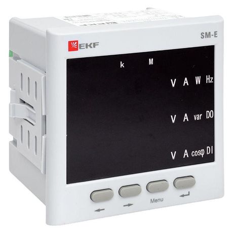 Многофункциональный измерительный прибор SM-Е с реле на панель 96х96 (квадратный вырез) (без поверки)|sm-963er|EKF