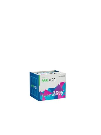 Батарейка LR03 (AAA) 1.5V Alkaline 20BOX - KOCLR0320BOX Космос