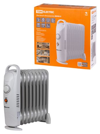 Масляный обогреватель МИНИ-9, 1000 Вт, 9 секций, термостат, | SQ2501-0909 TDM