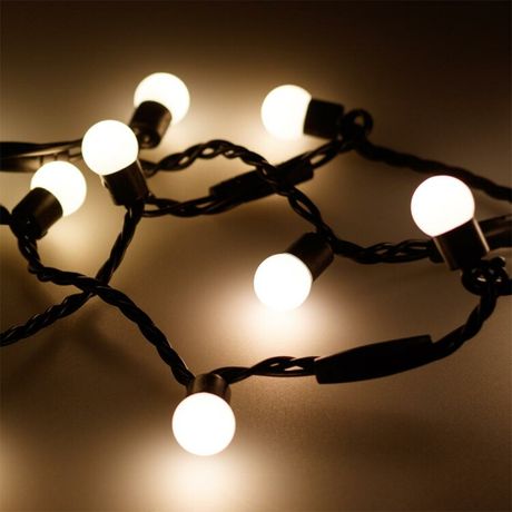 Светодиодная гирлянда ARD-BALL-CLASSIC-D17.5-10000-BLACK-100LED WARM (230V, 7W) | 025584 Arlight