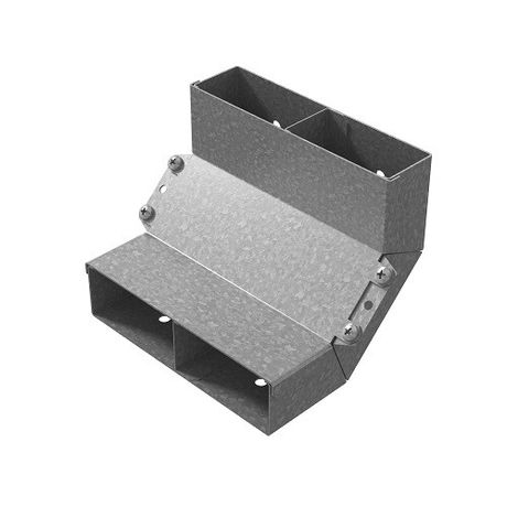 Угол вертикальный внутренний двухканальный 250х48, Сендзимир цинк, 032922 | УВВНД-250х48-СЦ Ostec