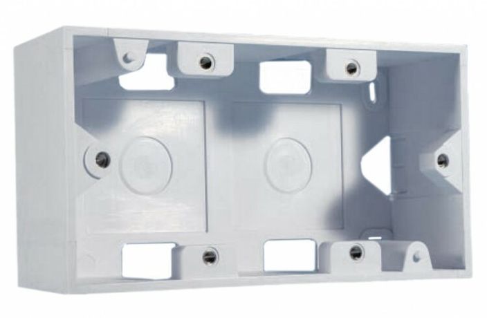 Коробка MB-2E-35 для настен. монтажа 80х148х45мм французский стандарт Hyperline 243646