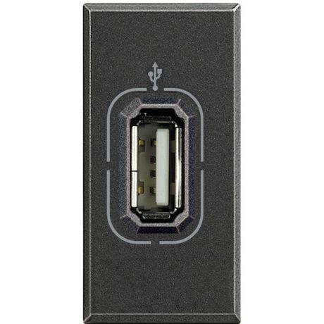 Разъем USB Axolute антрацит Leg BTC HS4285 Legrand