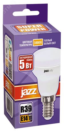 Лампа светодиодная LED 5Вт E14 220В 3000К PLED- SP R39 отражатель (рефлектор) | 1033581 Jazzway