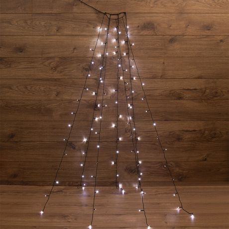 Гирлянда светодиодная елочная с кольцом 7 нитей х1.5м 105LED бел. 5.5Вт 220-240В IP20 не соединяемая Neon-Night 235-075