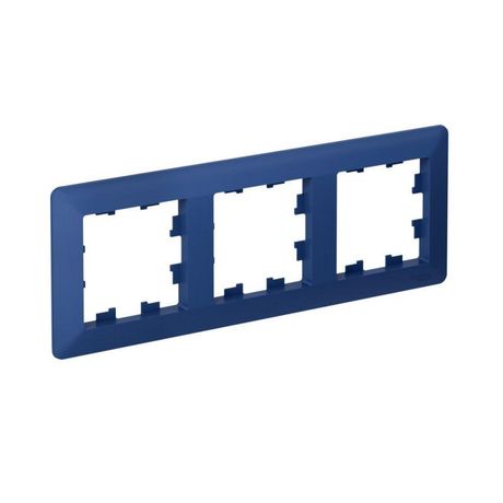 Рамка 3-м AtlasDesign Air аквамарин/дым. черн. SE ATN221103 APC