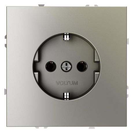 Розетка 1-м СП S70 16А с заземл. механизм шелк Voltum VLS040104 Voltum арт. VLS040104