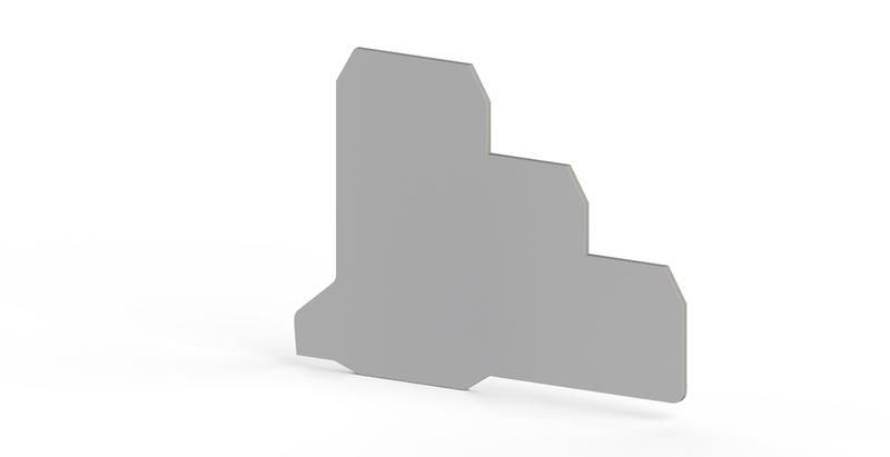 Сегмент концевой на клеммники 3-х ярусные PUK3S сер. NPP Klemsan 450169