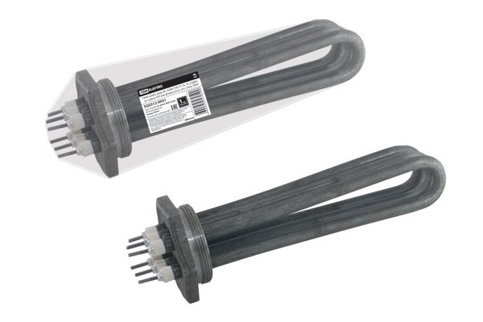 ТЭНБ-6,0кВт, вода (P), 220В (ТЭН-71, В, 13, 2,0кВт), уст.длина 355 мм, фланец G2,5, угл. сталь, | SQ2512-0031 TDM