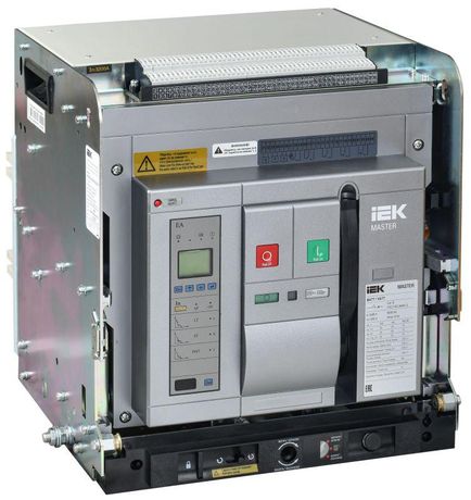 Выключатель автоматический воздушный 3п E 3200А 85кА AC ВА77 W3P EA выдвижн. с комплектом аксессуаров MASTER IEK MI-ACB10-3WE-085-3200-ACF