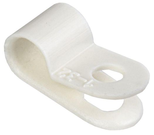 Скоба крепежная 5мм нейлоновая белая (50шт) | USK11-05-050-K01 IEK