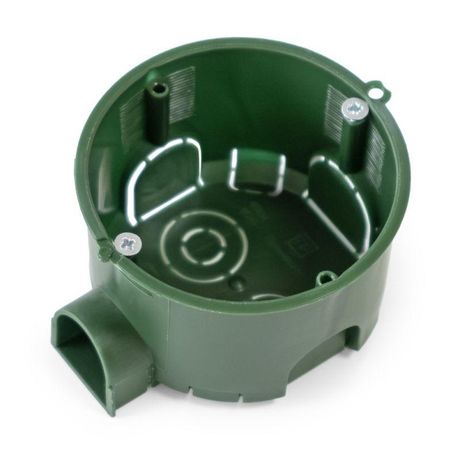 Коробка установочная 80-0560См безгалогенная (HF) 68х45 с саморезами (8шт/уп) | Промрукав Строитель