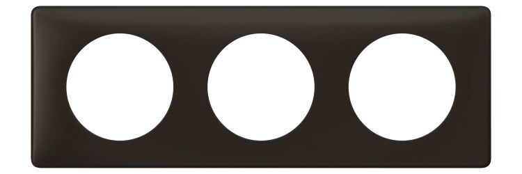 Рамка 3-м Celiane черн. перкаль Leg 066743 Legrand