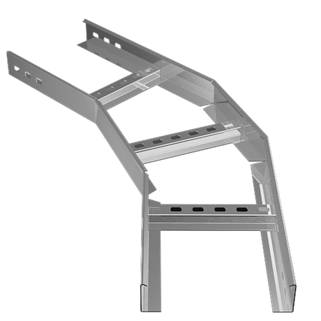 Угол горизонтальный лестничный 45 градусов 50х300 | LGL45*50*300*1.2 КМ-профиль LO4471
