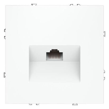Розетка компьютерная 1-м СП S70 RJ45 кат.6 механизм бел. матов. Voltum VLS060102 Voltum арт. VLS060102
