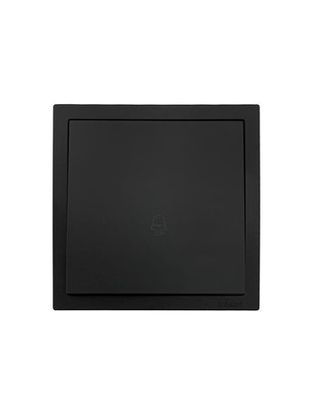 Кнопка звонка СП ZIMA IP20 безвинт. зажим черн. бархат LEZARD 704-4288-103QC