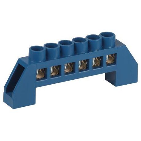 Шина NO-224-122 N ноль в изоляторе ШНИ-6х9-6-Д-синий | Б0062947 ЭРА