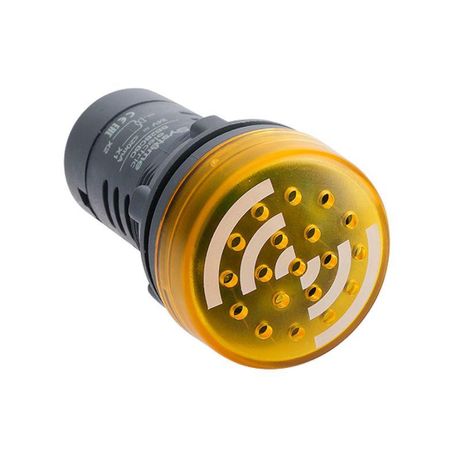 Зуммер с подсветкой желтый 220В AC непрерывный звук | SB7KS2M8C SE APC