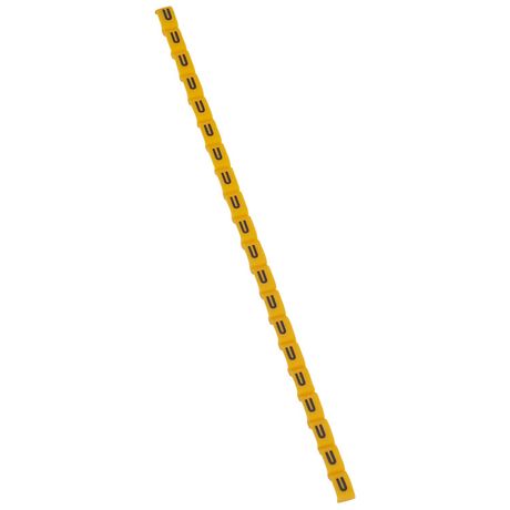 Маркировка буква (U) черный/желтый Duplix (600шт) - 038430 Legrand