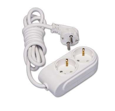 Удлинитель 2х7м с заземл. 16А IP20 защ. шторки Makel N2210073