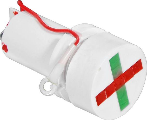 Лампа светодиодная СКЛ-14-КЛ-1-220-ИН индикатор направления 220В пост. диаметр посадочного отверстия 22мм УХЛ2.1 (два винт. контакта один гибкий вывод с наконечником под М3) красн./зел. Реле и Автоматика A8021-02838681