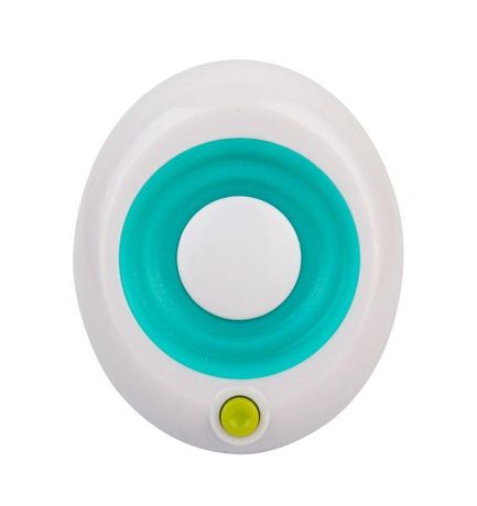 Светильник светодиодный NL-245 "Кнопка" 220В ночник с выкл. бел./син. Camelion 14265