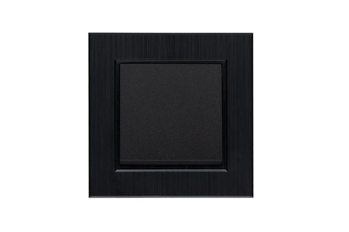 Выключатель 1-клав. Karea LINE STAR чер. Makel 86054001