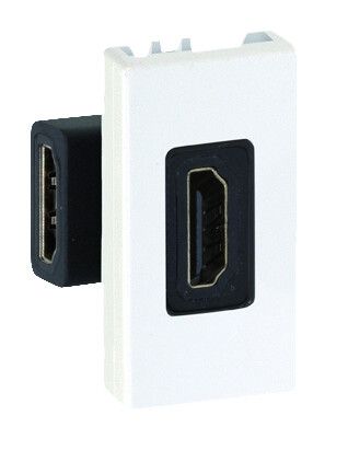 Механизм розетки HDMI Simon27 узкий (мама-мама) сл. кость Simon 2701094-031