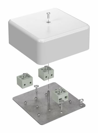 Коробка огнестойкая для кабель-канала 40-0470-FR6.0-6 Е15-Е60 (латунь) 103х103х45 IP42 6p, 6.0 мм.кв.| 40-0470-FR6.0-6-Е60 | Промрукав Строитель