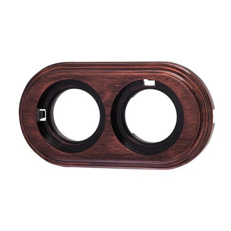 Рамка 2-х постовая, пластик, цвет Медный Век - BF1-620-16/PL BIRONI