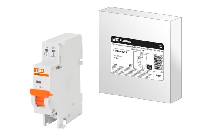 Расцепитель независимый РН47 (для ВА47-60) 120/230В на DIN-рейку | SQ0206-0218 TDM