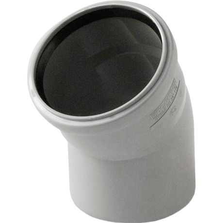 Отвод 50 30 град, для внутренней канализации, серый - 100530 PRO AQUA