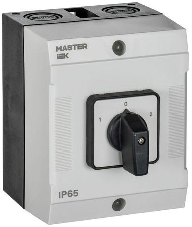 Переключатель кулачковый в боксе стандартная рукоятка 10А схема 53 | MI-CS20-010-053 IEK