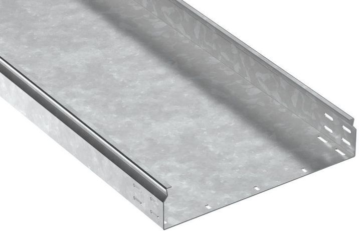 Лоток листовой неперфорир. 80х400 L2500 сталь 1.5мм HDZ ESCA 7 IEK CLN10-080-400-150-D25-HDZ