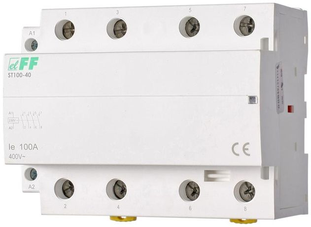 Контактор модульный ST100-40 4НО 9Вт 6мод. монтаж на DIN-рейку F&F EA13.001.017 Евроавтоматика